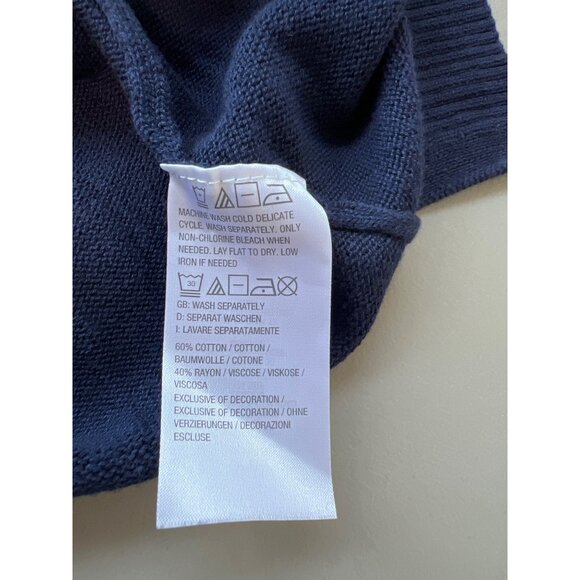 Belle by Kim Gravel Drop it Like It's Yacht Sweater Size XS Crewneck Twilight - Picture 6 of 8